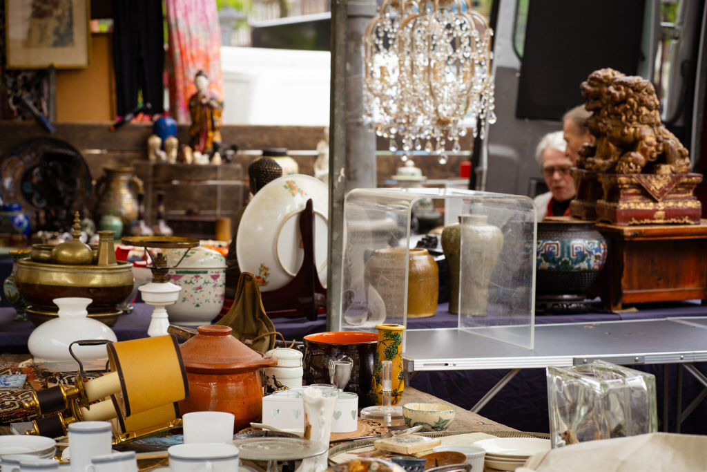Noordermarkt Jordaan mercat vinatge Amsterdam dilluns